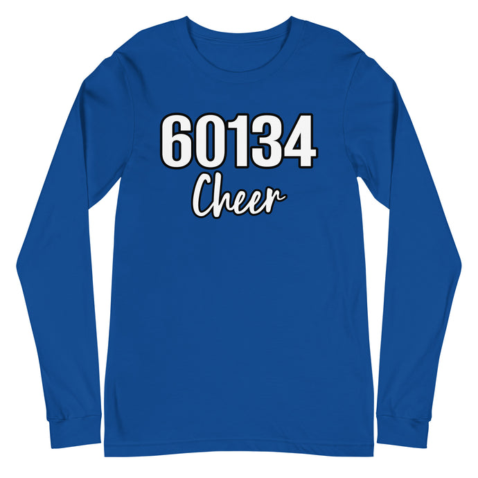 Adult Long Sleeve Tee available in Blue or White