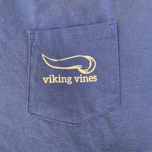 viking vines long sleeve pocket t-shirt